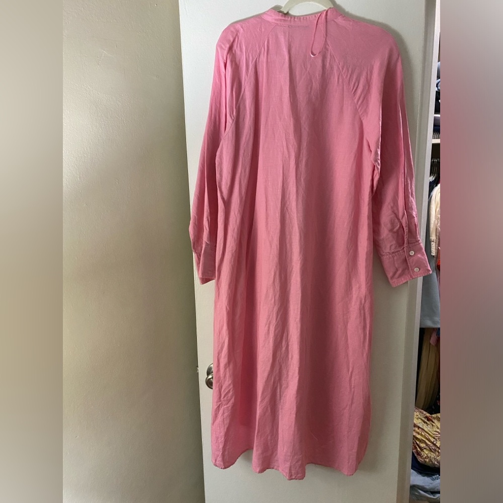 Zara pink linen tunic dress - Picture 4 of 4